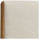 Brasea Beige and Lume Performance Fabric Queen Upholstered Panel Bed