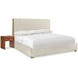 Brasea Beige and Lume Performance Fabric Upholstered Panel Bedroom Set