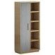Loft Brown 1 Door Etagere Bookcase