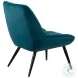 Astrid Green Velvet Accent Chair