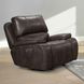 Brookings Charcoal Gray Glider Recliner with Power Headrest Footrest And USB Charging