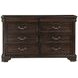 Lyndhurst Walnut and Beige Upholstered Storage Sleigh Bedroom Set
