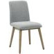 Vida Gray Upholstered Side Chair Set of 2