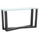 Ironvale Black Truffle Rectangular Glass Top Sofa Table