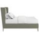 Edwin Celery King Upholstered Wing Shelter Bed