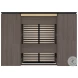 Orion Bark Gray And Graphite 118" Full Murphy Bed With Multifunctional Storage