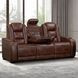 Chester Brown Power Reclining Living Room Set with USB Charging and LED