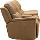 Kaden Elliott Taupe Leather Power Reclining Living Room Set with Power Lumbar and USB Charging