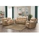 Kaden Elliott Taupe Leather Power Recliner with Power Lumbar and USB Charging