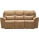 Kaden Elliott Taupe Leather Power Reclining Living Room Set with Power Lumbar and USB Charging