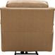 Kaden Elliott Taupe Leather Power Recliner with Power Lumbar and USB Charging