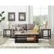 Caleb Espresso Rectangular Marble Top Coffee Table
