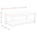 Caleb Espresso Rectangular Marble Top Coffee Table