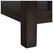 Caleb Espresso Rectangular Marble Top End Table