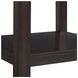 Caleb Espresso Rectangular Marble Top End Table