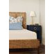 Malcolm Textured Navy Rectangular 1 Drawer Side Table