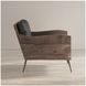 Karma Slate Genuine Leather Accent Chair