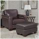 Kathleen Brown Leather Upholstered Rectangular Ottoman