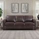 Kathleen Brown Leather 84" Sofa with Nailhead Trim