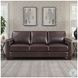 Kathleen Brown Leather 84" Sofa with Nailhead Trim