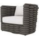 Wailea White Performance Fabric Outdoor Swivel Chair