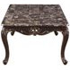 Constantine Cherry Rectangular Marble Top Cocktail Table