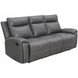 Gaston Gray 88" Manual Reclining Sofa with Drop-Down Console