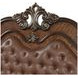 Bella Notte Brown King Upholstered Sleigh Bed with USB Charging