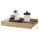 Noa Oak And Black Painted Metal 31" Console Table