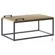 Noa Oak And Black Painted Metal Cocktail Table