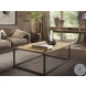 Noa Oak And Black Painted Metal Cocktail Table