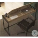 Noa Oak And Black Painted Metal Office Desk