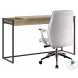 Noa Oak And Black Painted Metal Office Desk