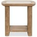 Bradford Riverbed Beige Rectangular Marble Top End Table