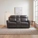 Kellen Dark Gray Double 73" Power Reclining Loveseat with Center Console