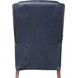 Kendall Shoreham Blue Leather Push Thru The Arms Recliner with Nailhead Trim