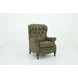 Kendall Oasis Olive Leather Push Thru The Arms Recliner with Nailhead Trim