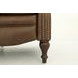 Kendall Oasis Walnut Leather Push Thru The Arms Recliner with Nailhead Trim