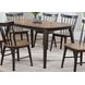 Kensington Black and Natural Rectangular Leg Dining Room Set