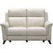 Kester Laurel Cream Leather Power Reclining Living Room Set with Power Headrest and USB Charging