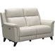 Kester Laurel Cream Leather Power Reclining Living Room Set with Power Headrest and USB Charging