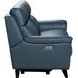 Kester Masen Bluegray Leather 63" Power Reclining Loveseat with Power Headrest and USB Charging
