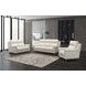 Kester Laurel Cream Leather Power Recliner with Power Headrest and USB Charging