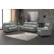 Kester Lorenzo Mint Leather Power Recliner with Power Headrest and USB Charging