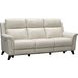 Kester Laurel Cream Leather Power Reclining Living Room Set with Power Headrest and USB Charging