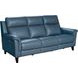 Kester Masen Bluegray Leather Power Reclining Living Room Set with Power Headrest and USB Charging