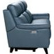 Kester Masen Bluegray Leather Power Reclining Living Room Set with Power Headrest and USB Charging