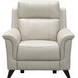 Kester Laurel Cream Leather Power Recliner with Power Headrest and USB Charging