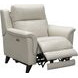 Kester Laurel Cream Leather Power Recliner with Power Headrest and USB Charging