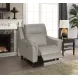 Kester Laurel Cream Leather Power Recliner with Power Headrest and USB Charging